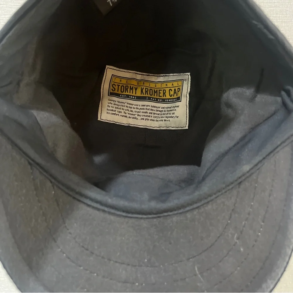 Vintage Leinenkugel’s Beer Stormy Kromer Cap, Black Size 7 5/8